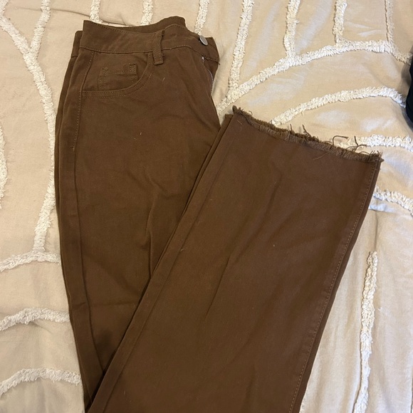 SHEIN Brown Flare Women's Jeans - Picture 2 of 6